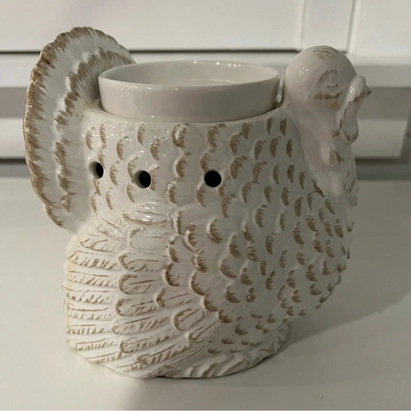 Scentsy Tom Turkey Full-Size Rustic Ivory Wax Warmer. - Picture 2 of 10